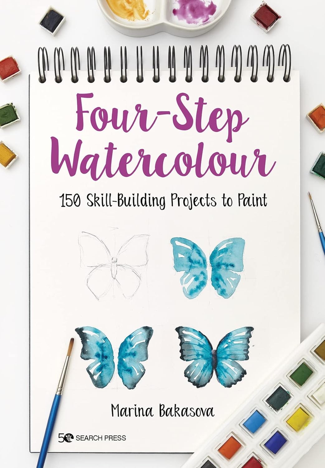 Four-Step Watercolour: 150 Skill-Building Projects to Paint by Marina... - Image 10