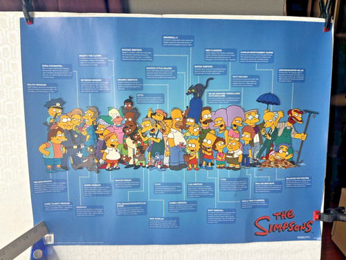 The Simpsons Characters Cast Wall Poster 2011 Pyramid America