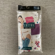 Vintage Hanes Her Way High Cut Underwear Size 8 3 Pack 100 Cotton NOS