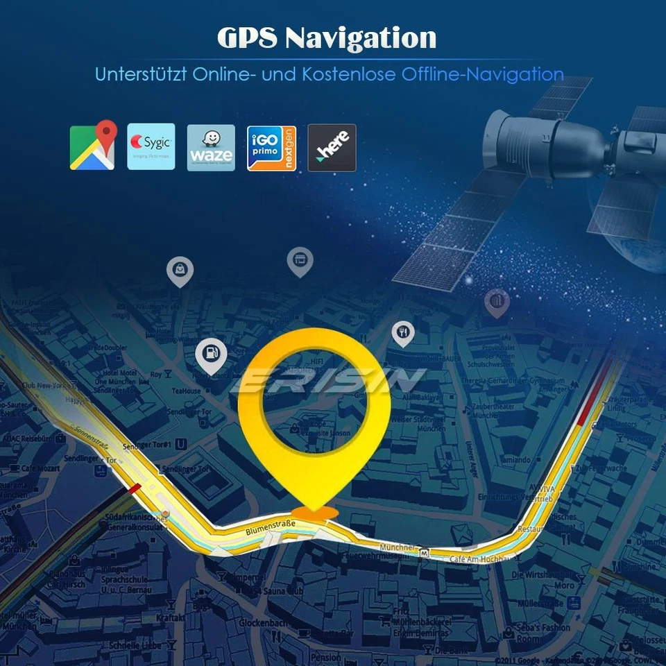 64GB CarPlay Android 12 GPS Autoradio Navi Für VW Touareg T5 Multivan DAB+DSP CD - Bild 2 von 4