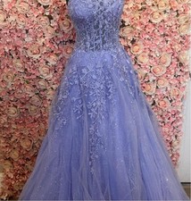 This stunning lavender gown silhouette perfect for prom or special occasions.