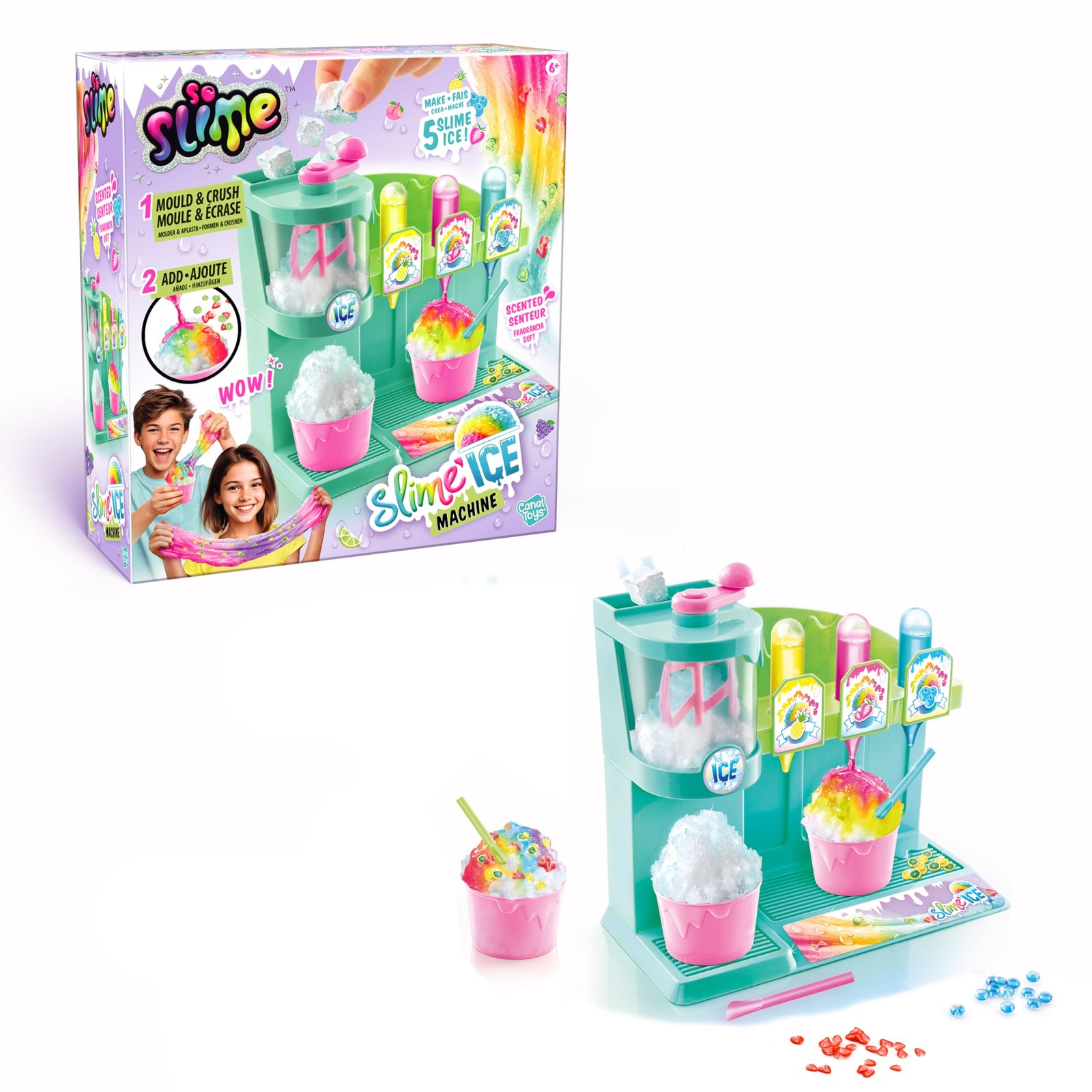 Canal Toys - SO SLIME DIY - Slime Ice Machine - With 1 machine, 3 scented dyes