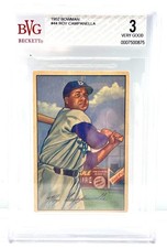 1952 Bowman #44 Roy Campanella Brooklyn Dodgers Catcher Vintage Grd 3 Very Good