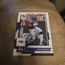 2022 Donruss Football Gus Edwards Baltimore Ravens base card #191