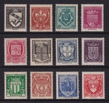 FRANCE 1941 National Relief Fund set of 12 SG 727-738 MH/* (CV £27)