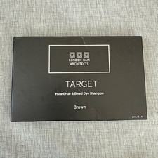 London Hair Architects Target Instant Hair & Beard Dye Shampoo Brown 10mL x4