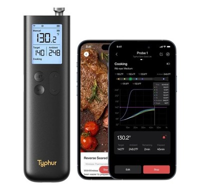 Typhur Sync Gold Wireless Meat Thermometer WT10 Enhanced 10X Sub-1G Signal Wifi