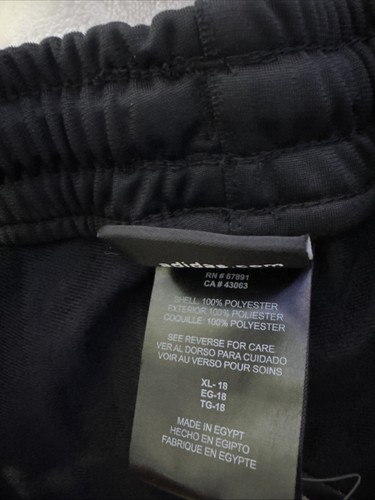 NWT Boy’s Adidas Black, Neon Green Striped Size XL Track Pants $30 - Picture 4 of 9