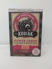 Kodiak Protein Power Cakes CINNAMON OAT Pancake Flapjack  Waffle Mix 20 oz Box