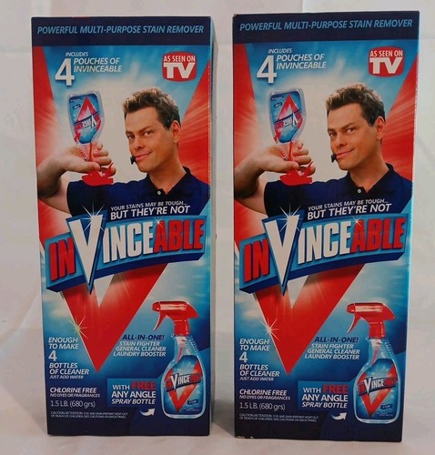 INVINCEABLE All In One Cleaner Stain Fighter As Seen on TV LOT OF 2 NEW ...
