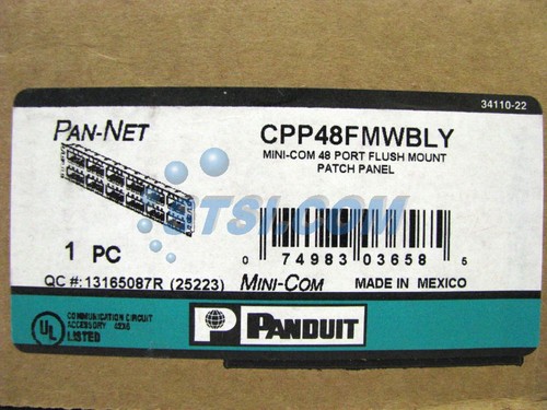 Panduit CPP48FMWBLY Pannello patch montaggio a filo 48 porte ~STSI - Foto 8 di 8