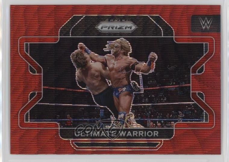 2022 Panini Prizm WWE Ruby Wave Prizm Ultimate Warrior #93 HOF r7o