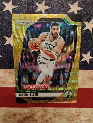 Jayson Tatum 2024-25 Panini Prizm Monopoly Gold Wave Millionaire # 01/10