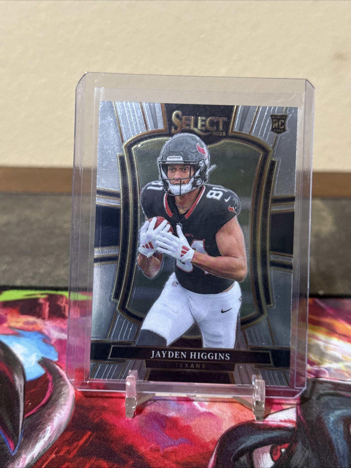 2025 Select Football Jayden Higgins Premier Level RC #136 Texans Rookie