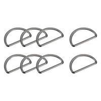 "20 StüCk Metall D Ringe Schnalle 30Mm(1.18\") 2Mm Dicke D-Ringe Schnalle Grau"