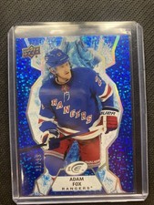 Adam Fox /99 made Ice Blue Parallel 2021-22 Hockey Card 78