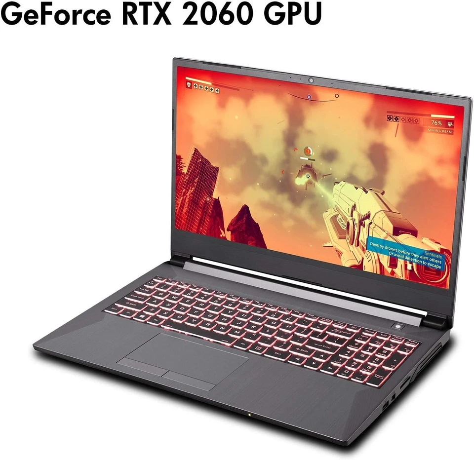 Sager NP7856 15.6-Inch Thin Bezel FHD 144Hz Gaming Laptop, Intel i7-9750H, RTX - Image 2 of 4