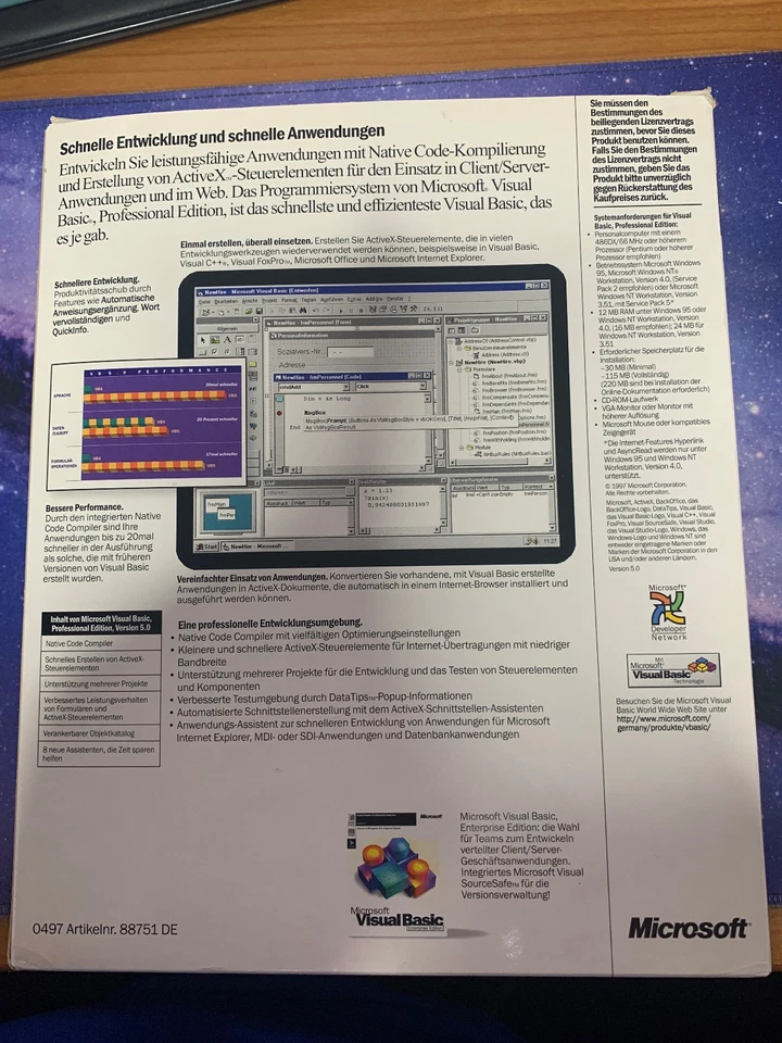 Microsoft Visual Basic 5.0 Professional Edition Vollversion Deutsch inkl. Key - Bild 4 von 4