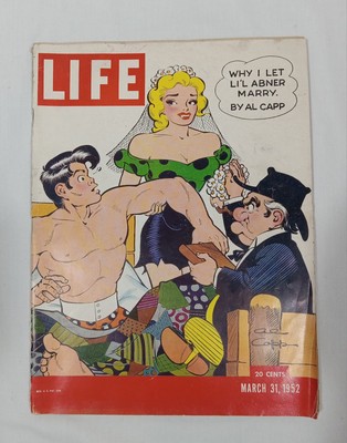 Life Magazine March 31, 1952 Why I Let Li'l Abner Marry By Al Capp 20 Cents