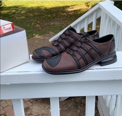 Rieker Janet Women Size 37 US 6.5 Brown Leather Antistress Slip On