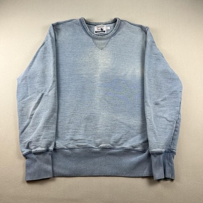 Guideboat Company Sweatshirt Mens Large Blue Reliance Garments Crewneck Pullover