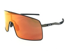 Oakley Sunglasses Sutro Ti OO6013-02 Satin Carbon Shield Frames Prizm Ruby Lens