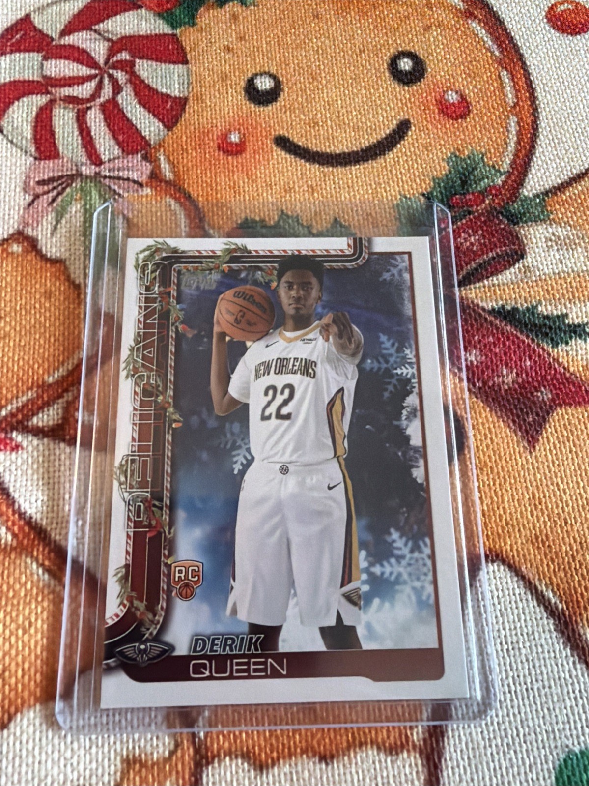 2025-26 Topps Holiday Basketball DERIK QUEEN (RC) H173 BASE New Orleans Pelicans