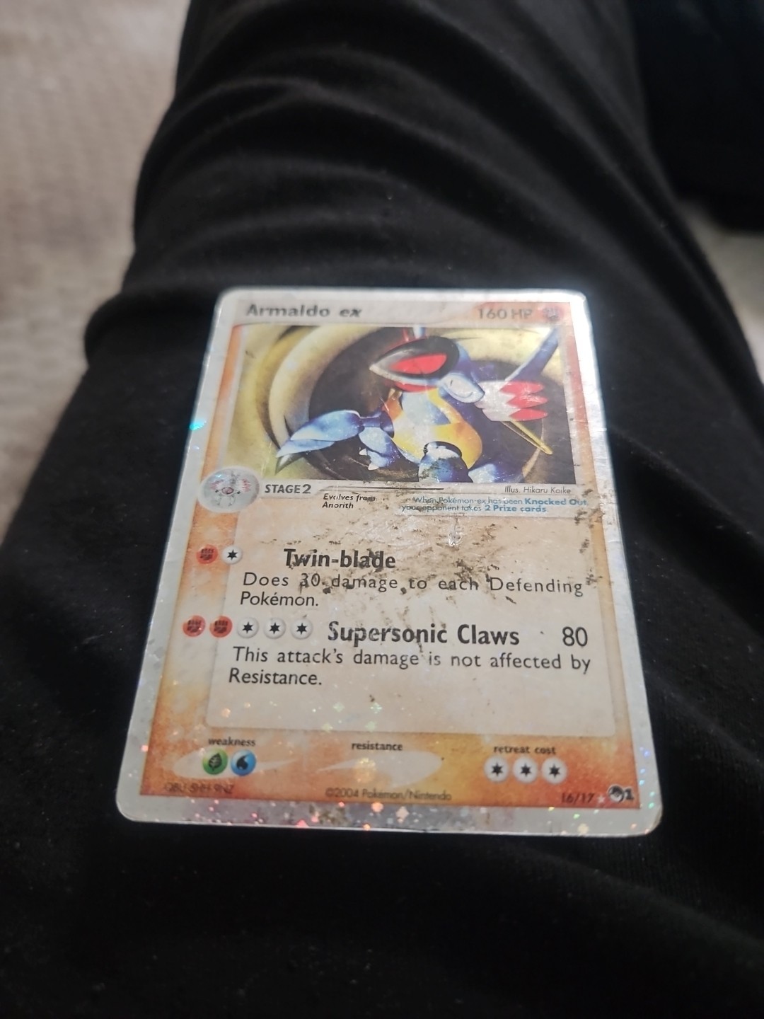 Armaldo ex (Holo) 016/017 POP Series 1 Holo - Heavy Play / Damage Pokémon TCG