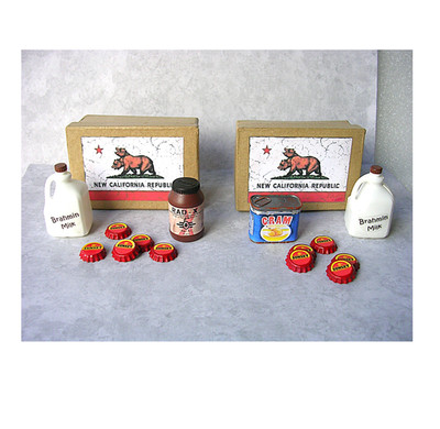 Fallout  New Vegas  Miniature Supply Crate  Sunset Caps  Cram  Brahmin Milk