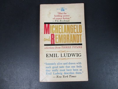 Michelangelo and Rembrandt by Emil Ludwig 1958 Ace Star Vintage Paperback PB