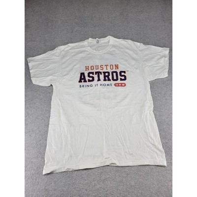 Houston Astros XL T Shirt Bring It Home H-E-B White Baseball Graphic Tee