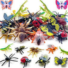 102 Pack Mini Bug Toys, Realistic Insect Toys Figures for Kids,Fake Plastic Bugs