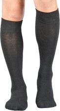 3 Pairs Men's Knee-High Dress Socks 4-10 Tall, Black - 3