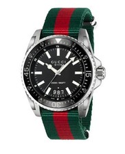 Gucci Dive YA136206 Men's Watch - Red/Green
