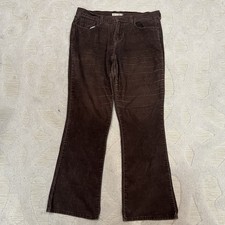 Vintage Levi's 515 Corduroy Pants Women 10M 36x31 Chocolate Brown Cotton Bootcut