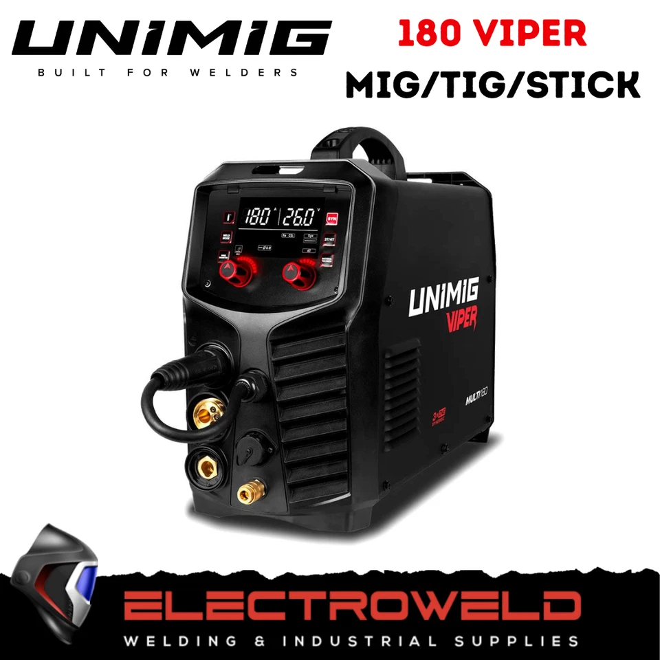 UNIMIG Viper Multi 180 MIG/TIG/STICK Welder - U11638 - Bild 1 von 1