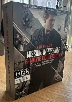  MISSION IMPOSSIBLE: 6 MOVIE COLLECTION: 4K UHD+BluRay+Digital MINT!*FREE SHIP!