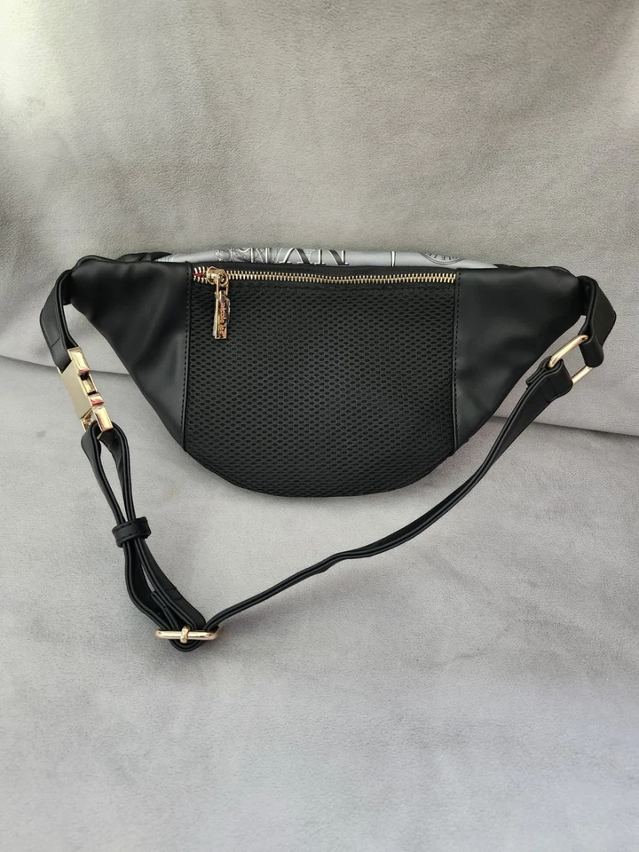 Nicole Lee EE. UU. Riñonera Bolso Cintura Negro Correa Ajustable Bolsillos con Cremallera Foto 2 de 4