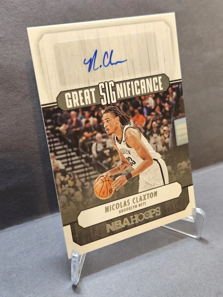 2022-23 Panini NBA Hoops Great Significance Nicolas Claxton #GS-NCX Autograph - Image 2 of 4