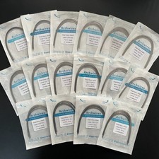 Paquetes de 20 cables de arco rectangulares Ortho dentales de acero inoxidable/NIti súper elásticos