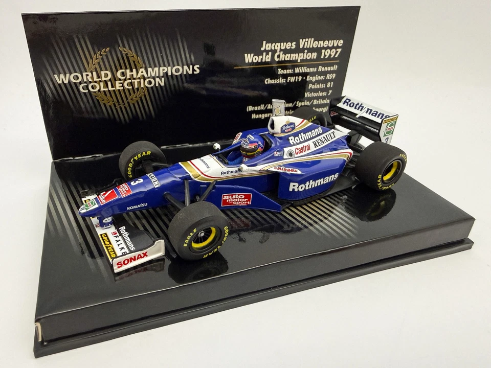 1997 Villeneuve Williams FW19 1:43 Minichamps 436970003 Rothmans - Immagine 3 di 4