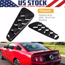 2Pcs/Set Quarter Side Window Louvers Sun Shade Cover for Ford Mustang 2005-2014