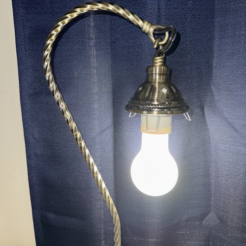 Gooseneck Turkish Mosaic Swan Neck Table Lamp Moroccan Bedside Night Light - Picture 11 of 12