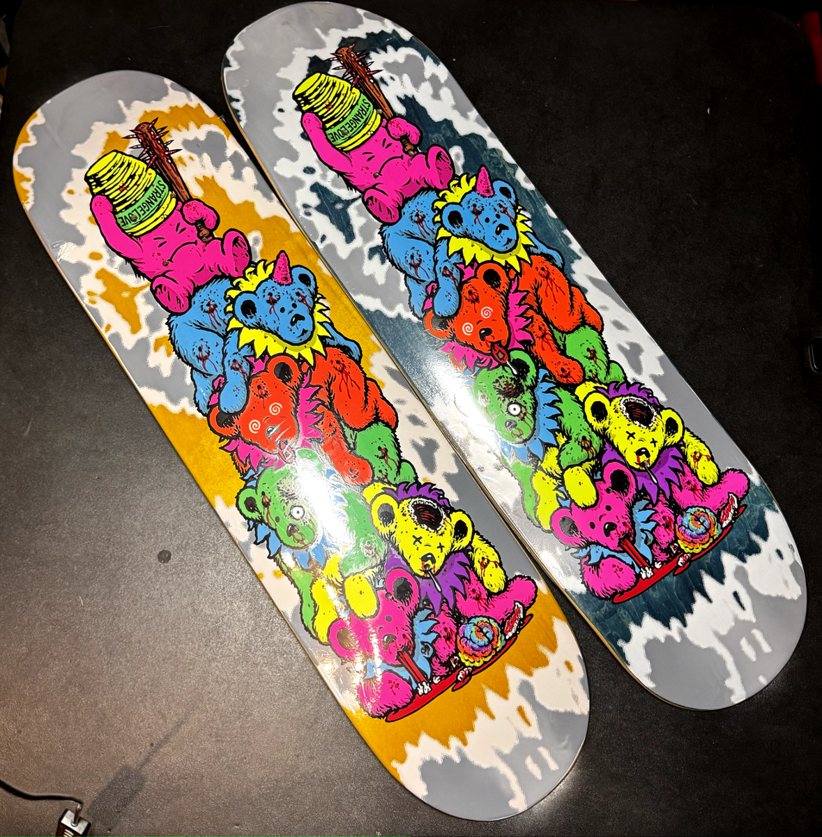 NEW StrangeLove Skateboards Grateful Dead Bears Deck Set by Sean