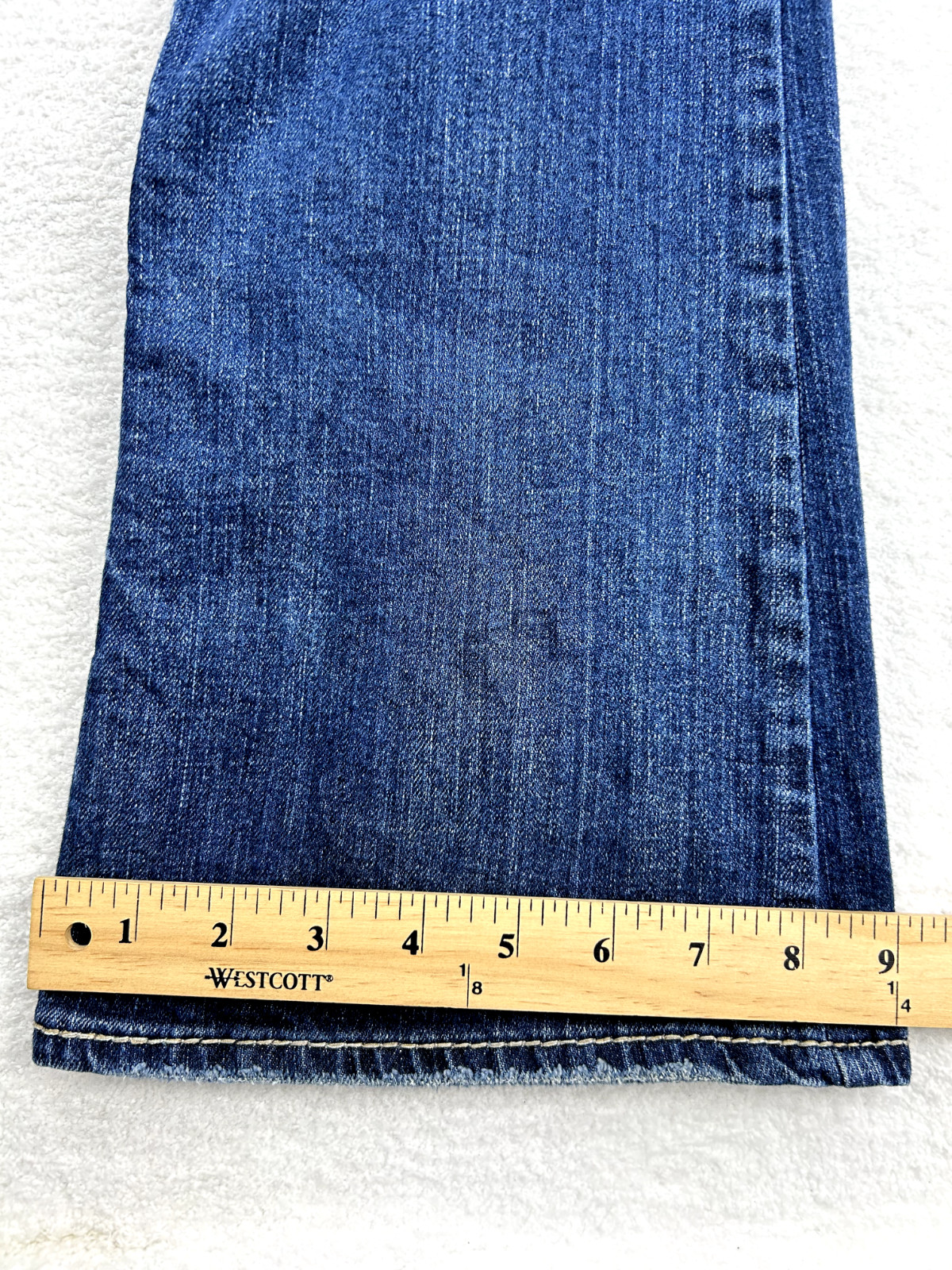 Silver Suki Surplus Bootcut Sequin Distressed Den… - image 10