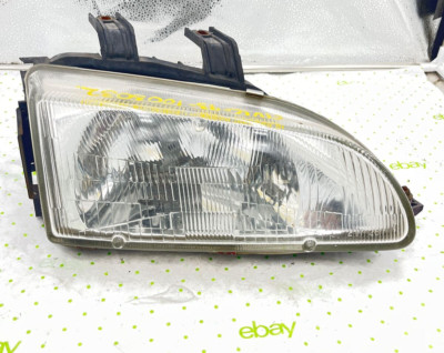 93 HONDA CIVIC Headlamp Assembly Left driver side