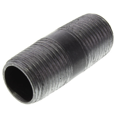 1'' BLACK STEEL 2''  LONG  NIPPLE fitting pipe npt 1 x 2 malleable iron