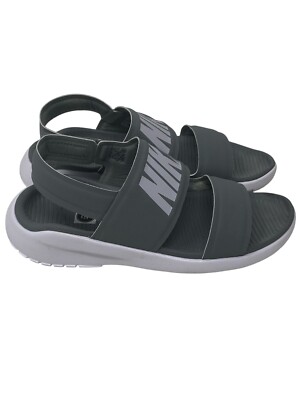 Nike Tanjun Sandals Women's Size 5 Cool Gray Adjustable Strap