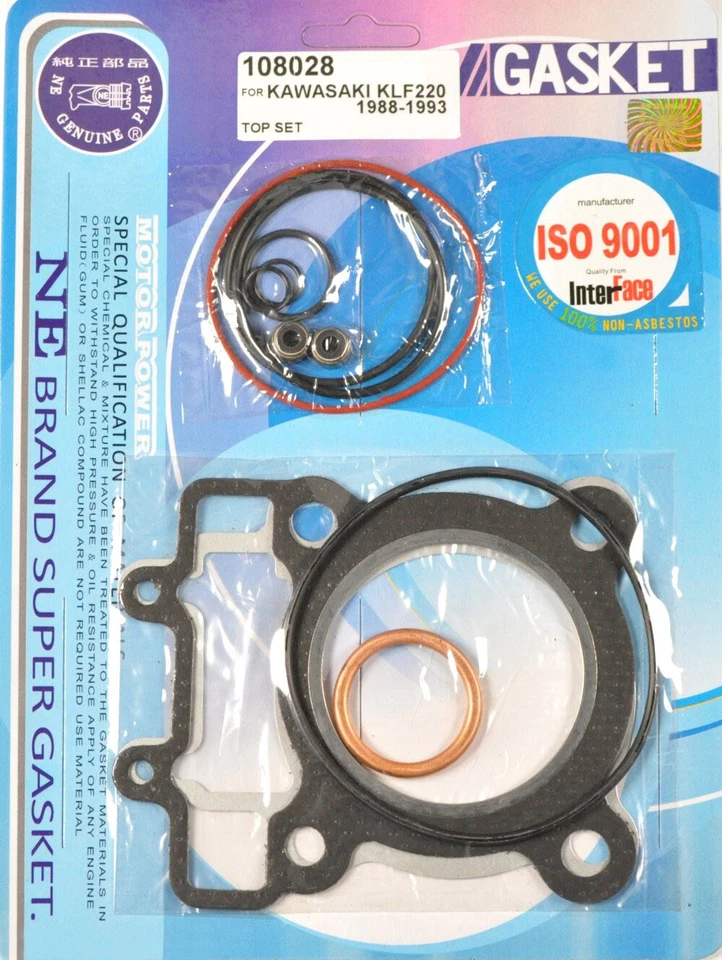 Kit de juntas de reconstrucción de extremo superior Kawasaki Bayou KLF 220 Klf220 1988-2002 Foto 2 de 2