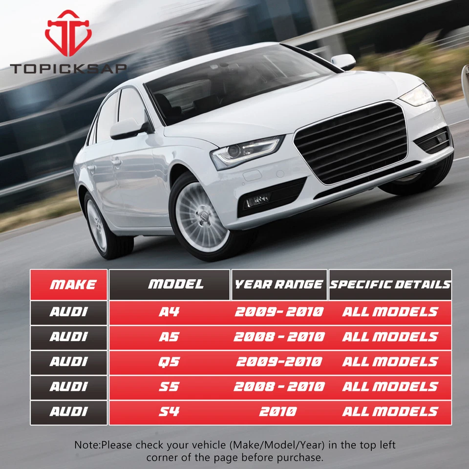 14 шт. боковых звеньев рычагов управления подходят для Audi A4 A5 S4 S5 Q5 Quattro 2008–2009 годов выпуска - Изображение 2 из 4